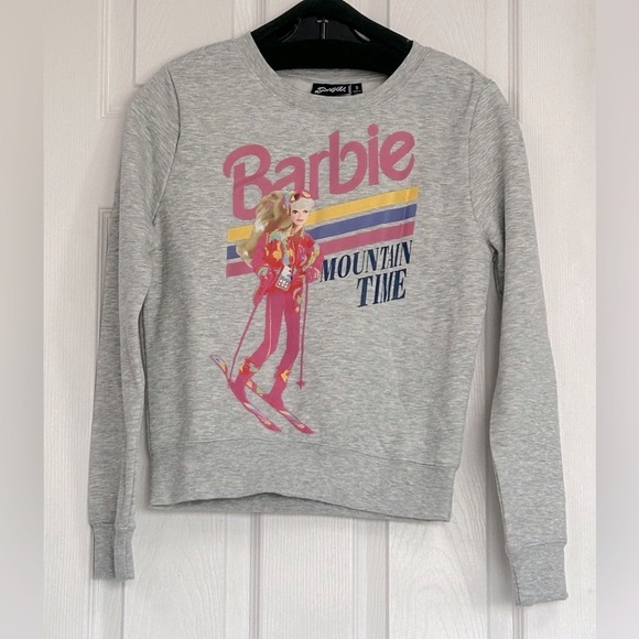 2208- Barbie Sweatshirt Junior Girl Size L NWT - Picture 1 of 7